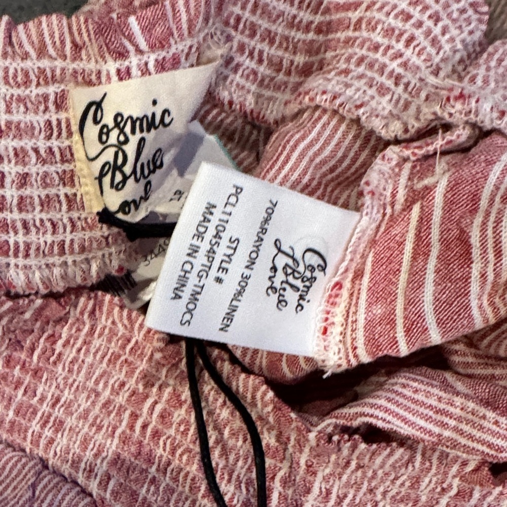 Striped Pink Wide Leg Pants - Picture 8 of 11